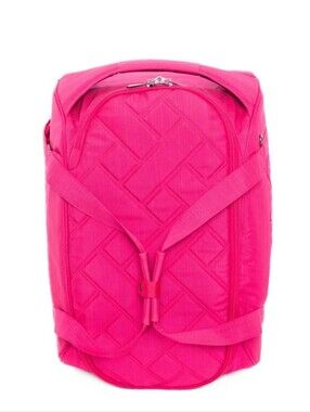 NWT Lug Barnstormer Rolling Duffel Bag In Rosette Pink With Starburst Lining
